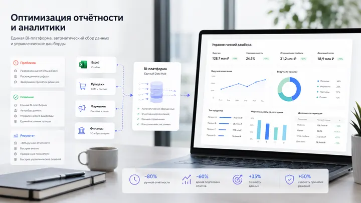 Оптимизация отчётности и аналитики